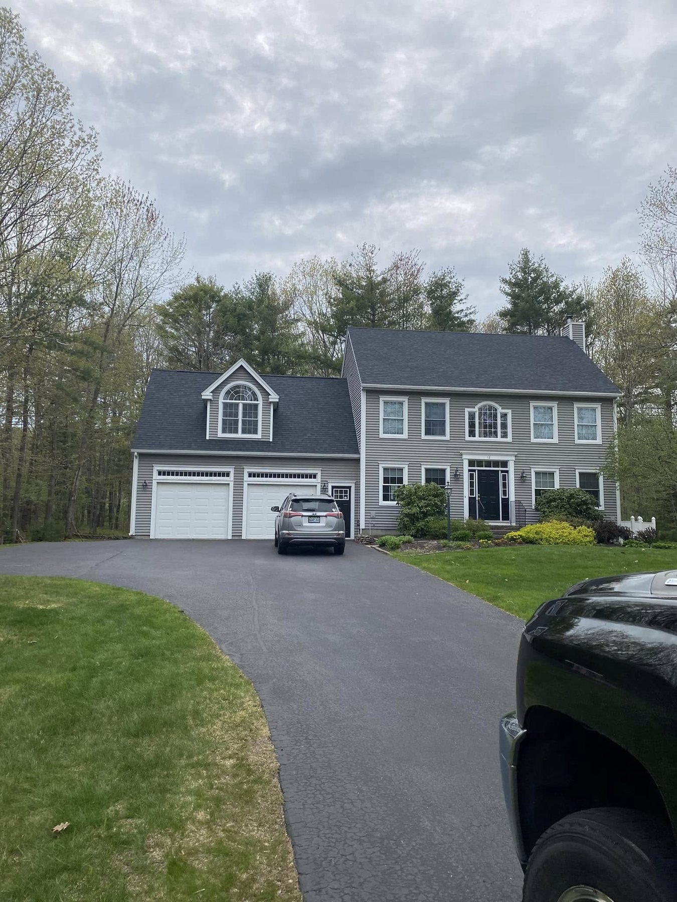 Completed asphalt shingle roof