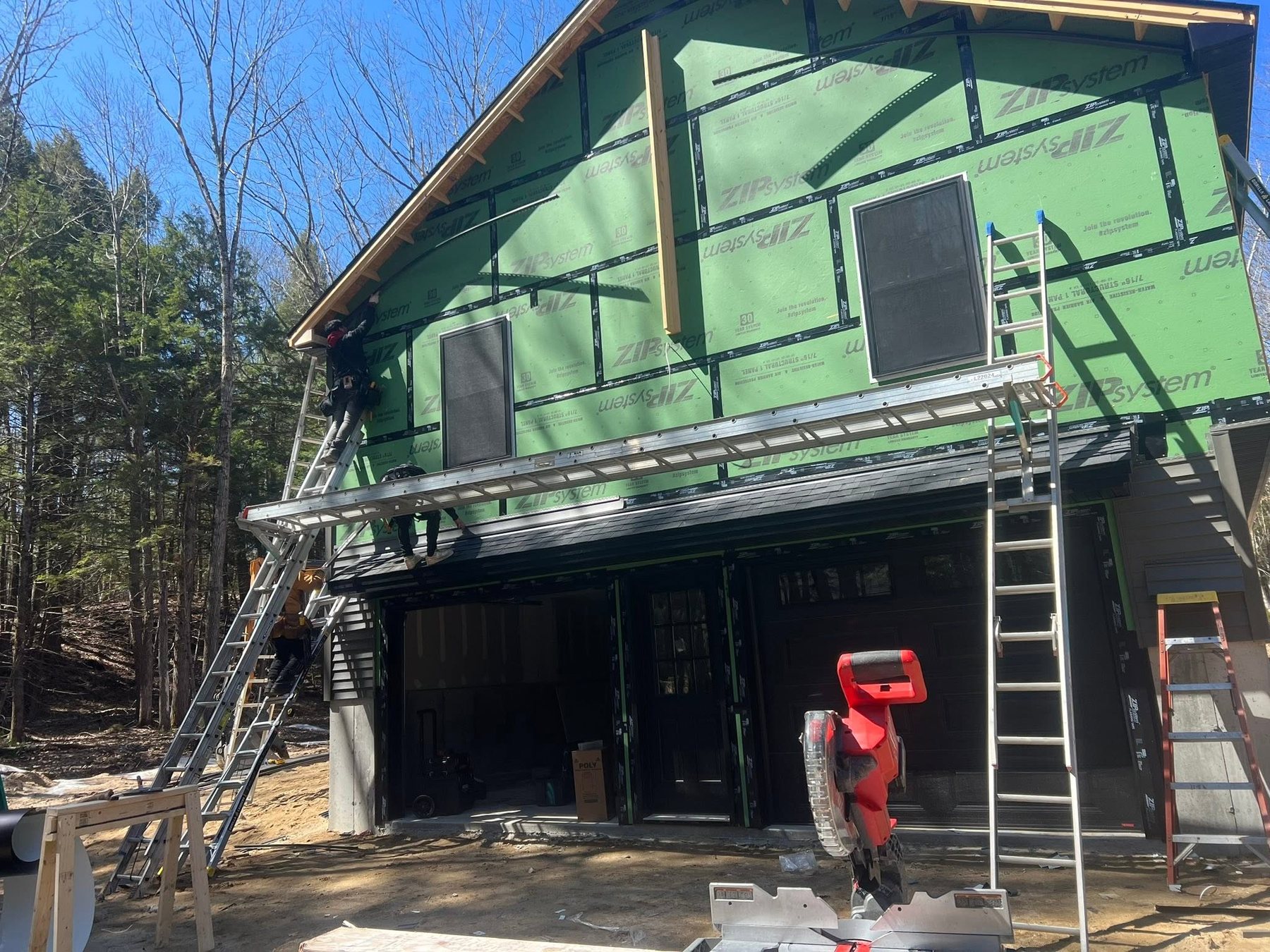 Gable and siding installation