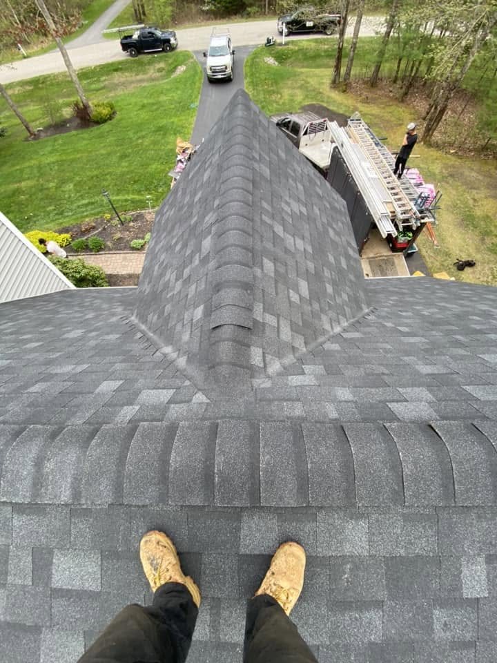 Finished ridge cap detail