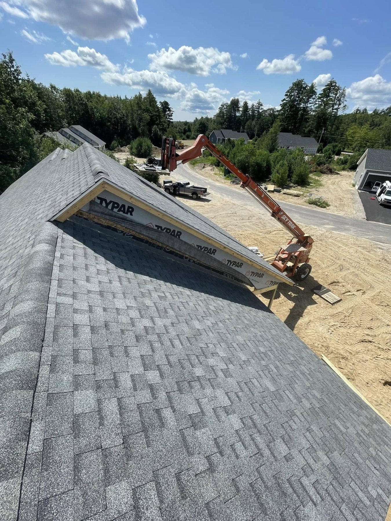 Architectural shingle roof installation